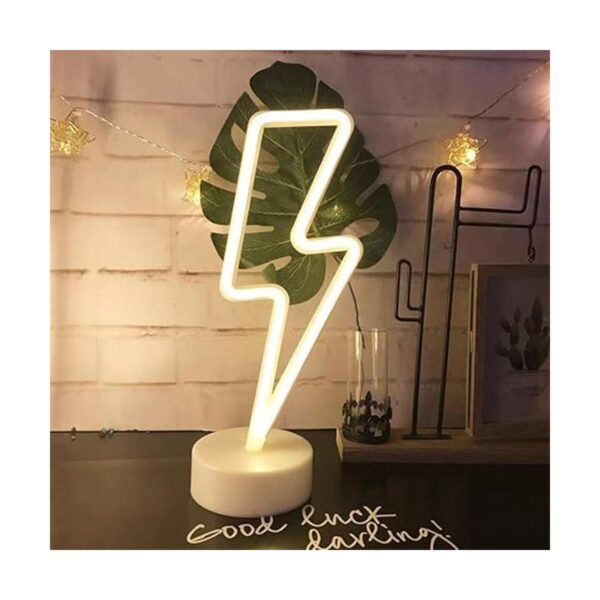 Cartel de neón LED para interior luz nocturna con base de_2