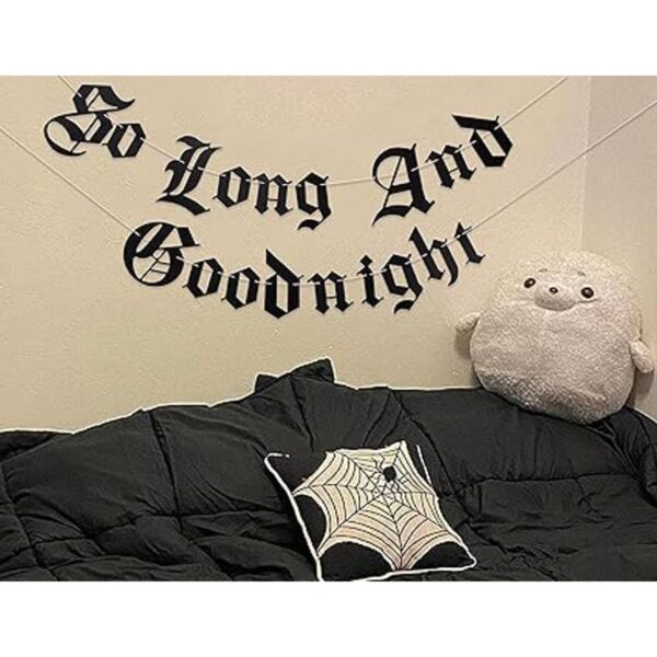 Cartel gótico So Long And Goodnight Banner Bandera de 30