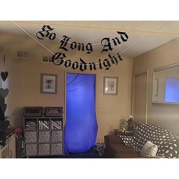 Cartel gótico So Long And Goodnight Banner Bandera de 30