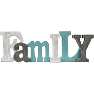 Cartel rústico de madera para la familia decoración de