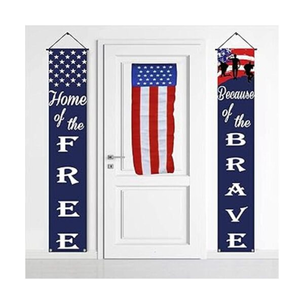 Carteles patrióticos de bandera americana para porche_4