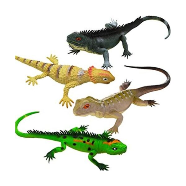 Carykon 4 piezas simulación gran lagarto desierto camaleón_1