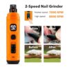 Casfuy Molinillo de uñas para perros con 2 luces LED