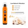 Casfuy Molinillo de uñas para perros con 2 luces LED