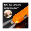 Casfuy Molinillo de uñas para perros con 2 luces LED