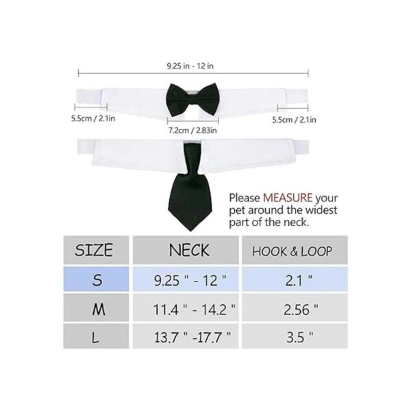 Casidoxi Collar de esmoquin para perro gato corbatín de_2