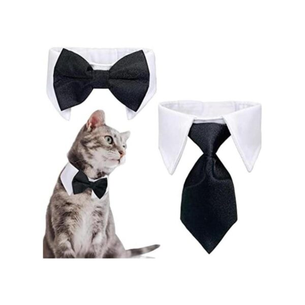 Casidoxi Collar de esmoquin para perro gato corbatín de_1