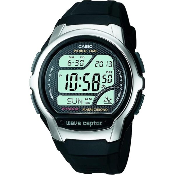 Mens WV58A1AVCR Waveceptor Black Resin Band Digital_1