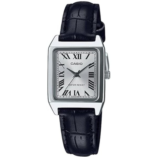 LTPV007L7B1 Reloj de vestir rectangular de cuero_1