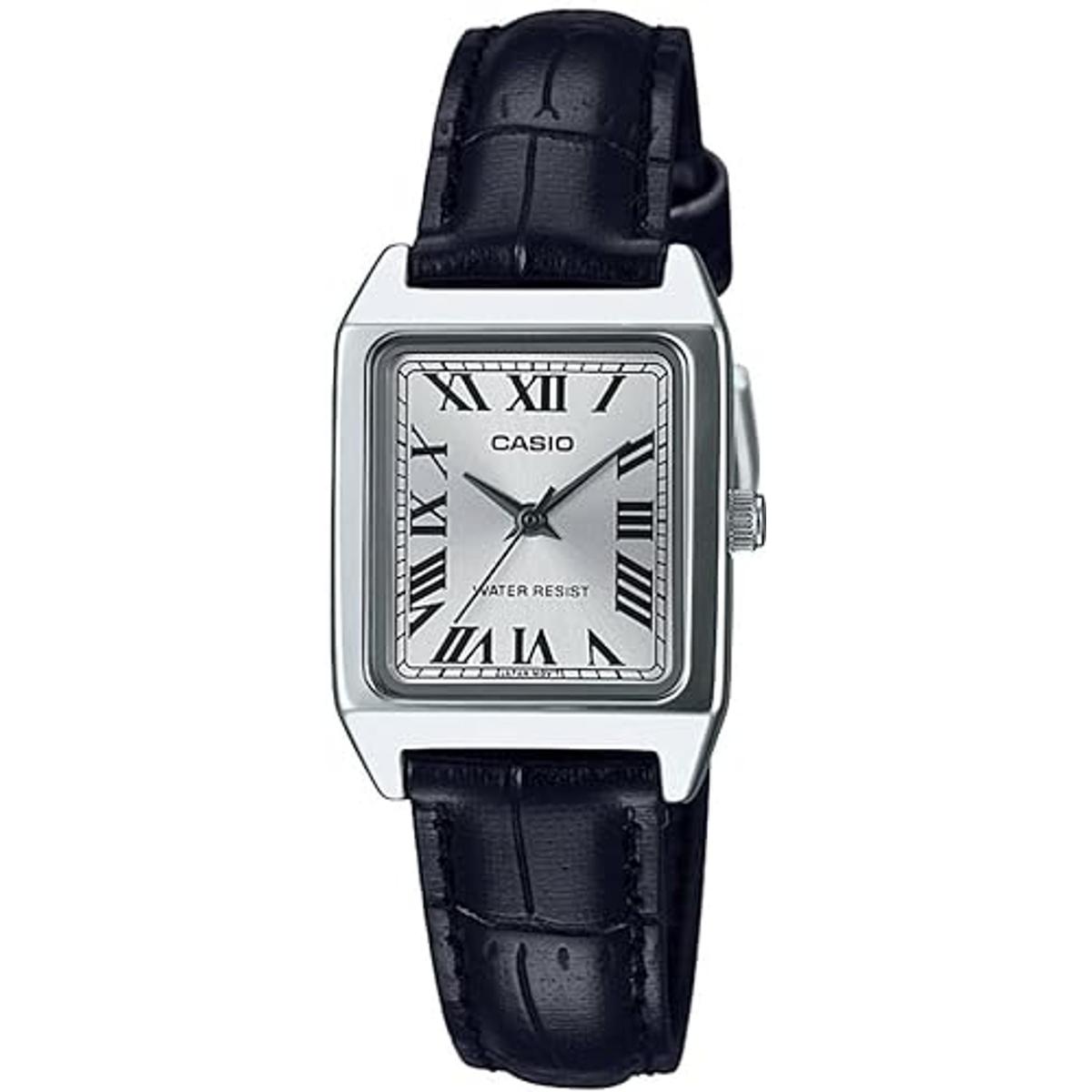 LTPV007L7B1 Reloj de vestir rectangular de cuero
