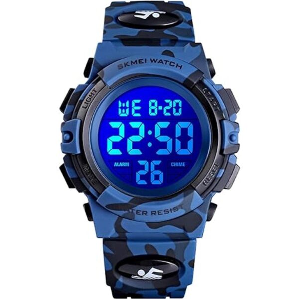 Casual LED Pantalla Digital Deportes Militar Multifunción_1