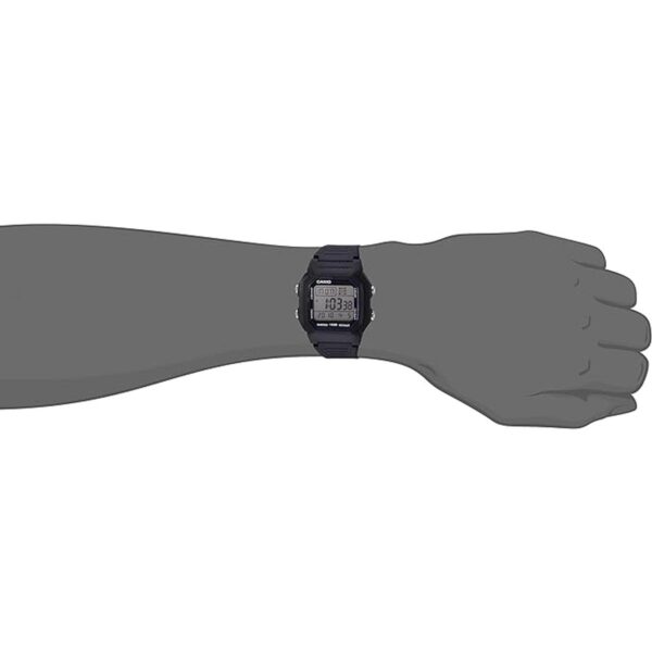 W800H1AV Reloj deportivo clásico con malla negra_2