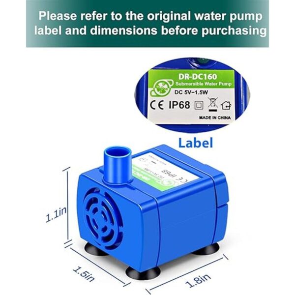 Cat Water Fountain PumpPet Fountain Pump Replacement Pump