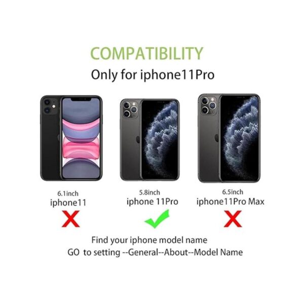 Cavor Funda para iPhone 11 Pro funda para tarjetero tipo_2