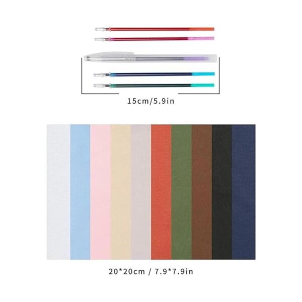 Caydo 10 piezas de tela bordada incluye 10 colores