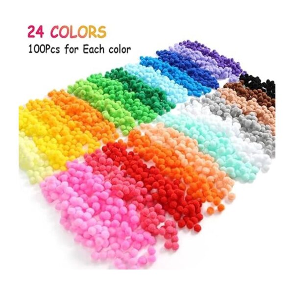 Caydo 2400 pompones de 0.39 pulgadas bolas de pompones