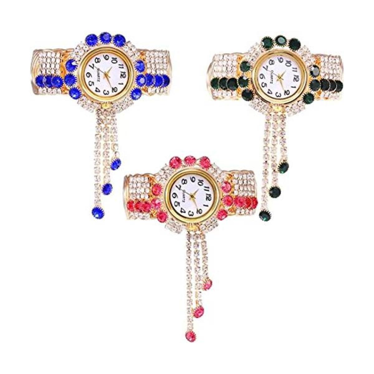 CdyBox Paquete de 3 relojes de cuarzo para mujer pulsera