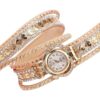 CdyBox Reloj de pulsera para mujer con incrustaciones de