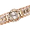 CdyBox Reloj de pulsera para mujer con incrustaciones de