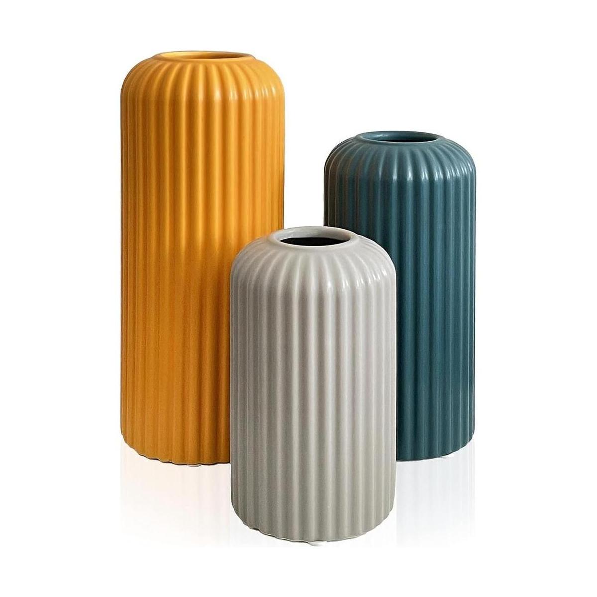 Rumi Décor Jarrones de cerámica modernos para decoración