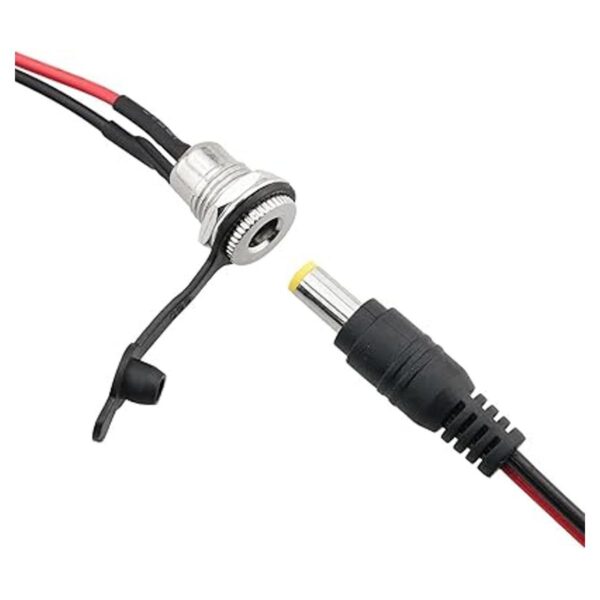 Ruiwaer 5 juegos de 0.217 x 0.083 in DC Power Jack Socket_3