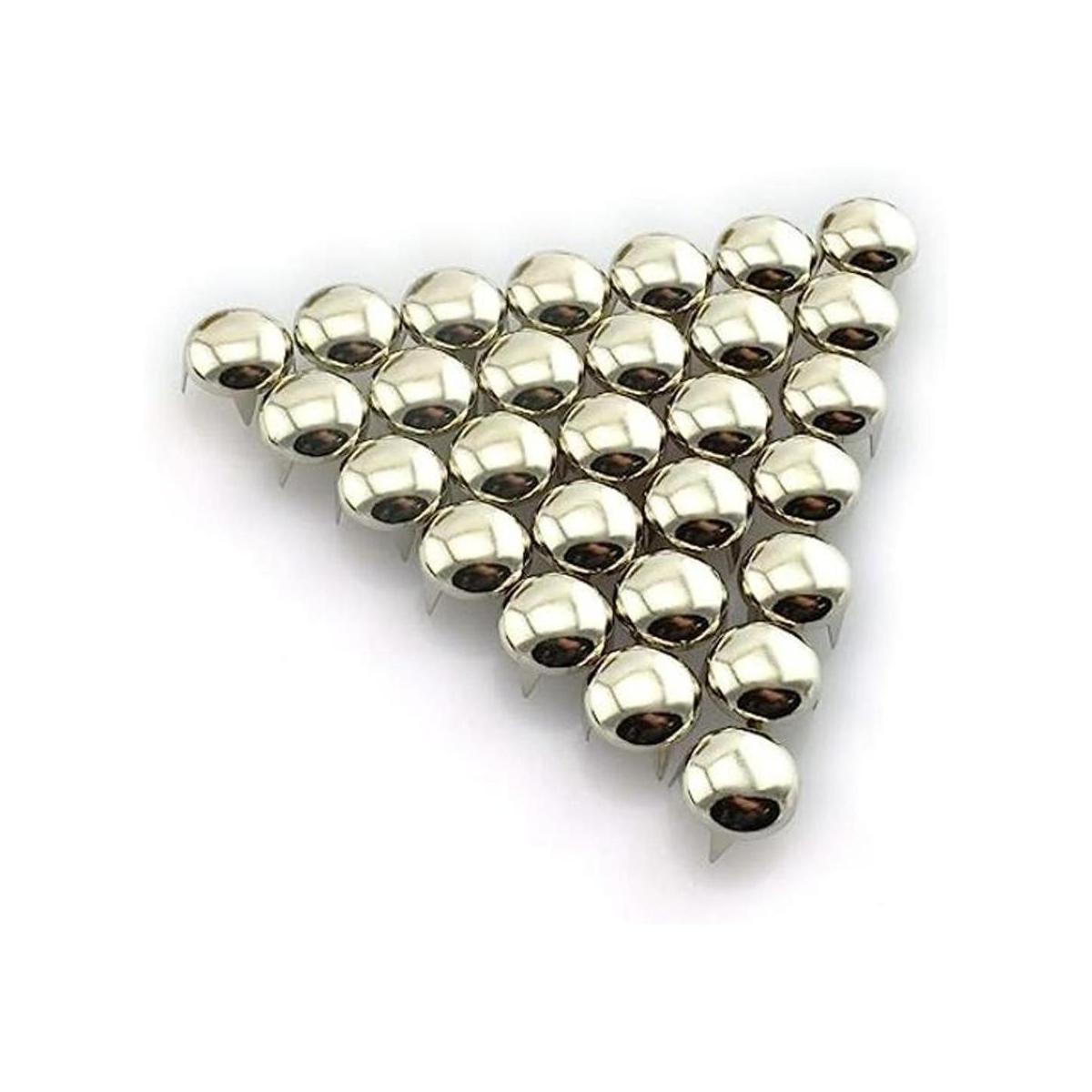 RuiLing 120 piezas de plata DIY clavo redondo cúpula