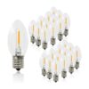 RuiAoTD Bombillas LED C9 de 06 W equivalentes a 7 W C9 de_1