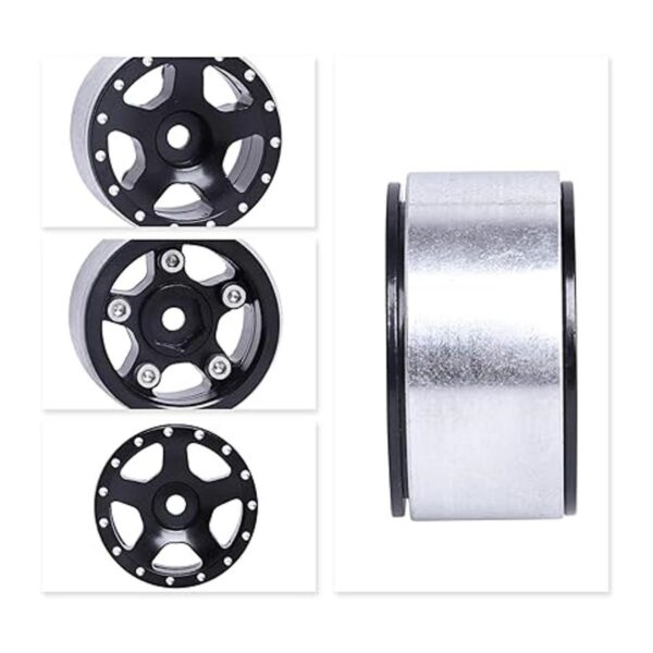 Ruedas Beadlock de aluminio CNC de 1 pulgada para piezas_3