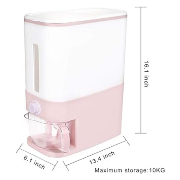 Rubtlamp Dispensador de arroz rosa de 20 libras_2