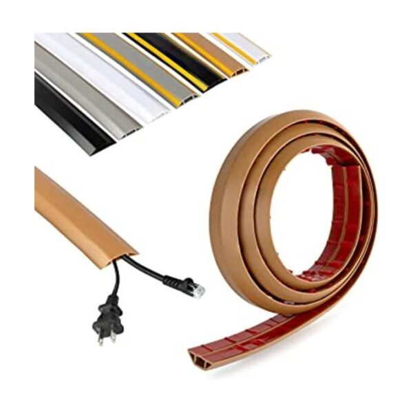 Rubber Bond Protector de cable de piso con cubierta de_1