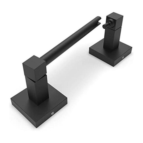 Ruacq Soporte de papel higiénico negro mate soporte de_1