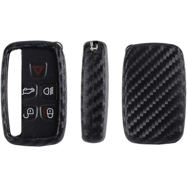 Royalfox TM Funda de silicona con 5 botones de fibra de_4
