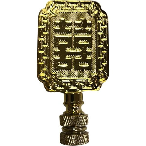 Royal diseños Chinease Joy Símbolo lámpara Finial F5027PB1_1
