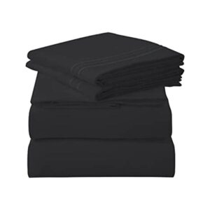 Royale Linens Sábanas de cama de 4 piezas Juego de ropa_1