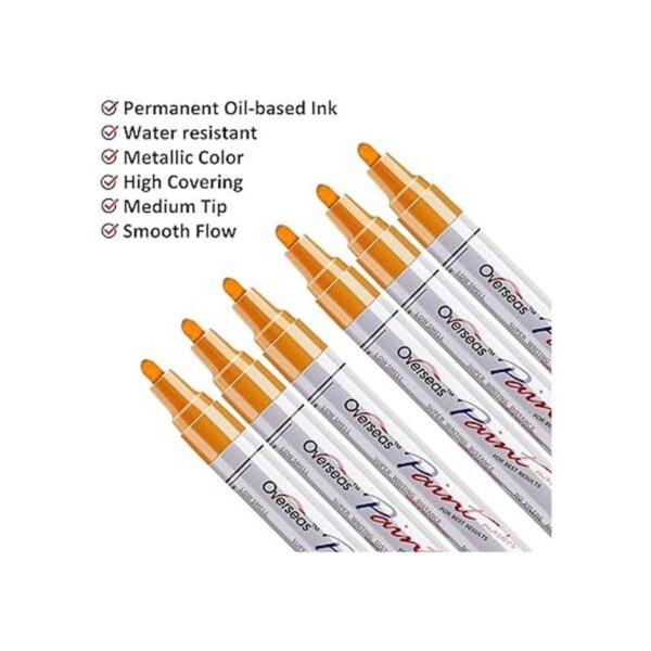 Rotuladores de pintura naranja Paquete de 6 rotuladores