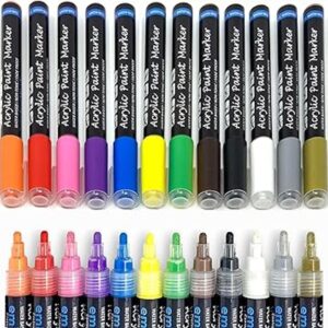 Rotuladores de pintura acrílica juego de 12 colores_1