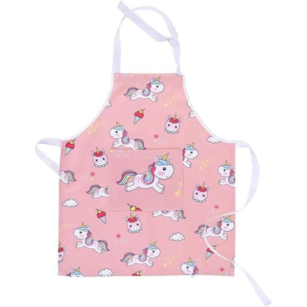 RosieLily Delantal infantil para niñas unicornio delantal