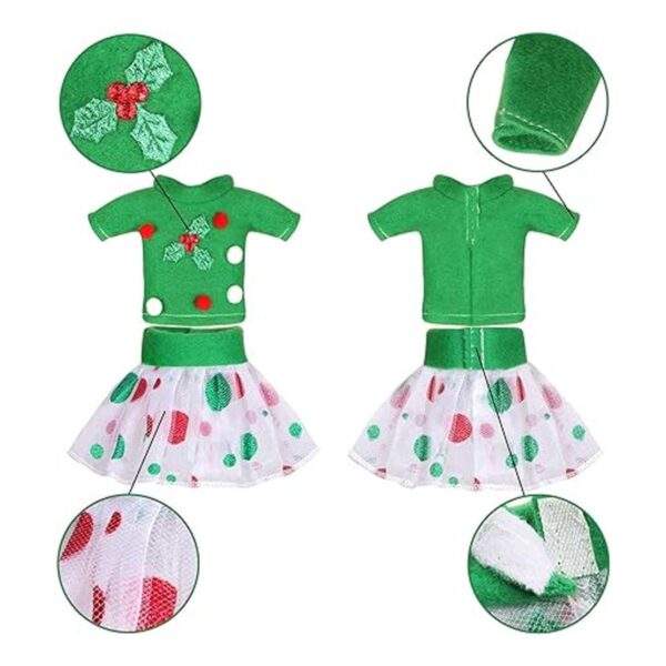 Ropa de Santa Couture de Navidad accesorios de Navidad