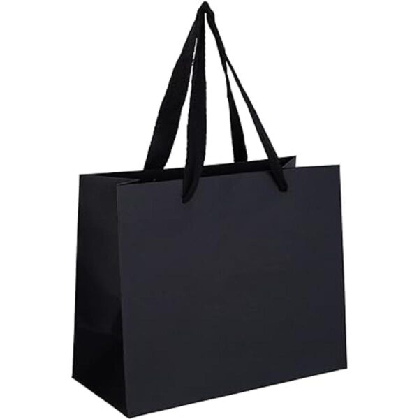 Ronvir 25 bolsas de regalo negras de 8.6 x 3.9 x 7_3