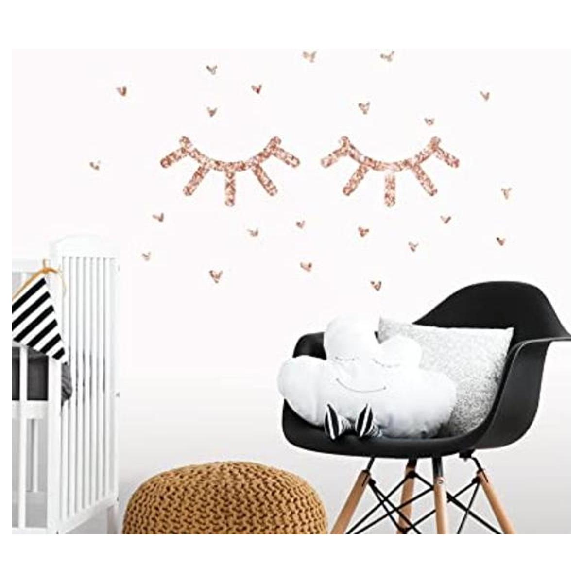RoomMates Adhesivos para pared con purpurina