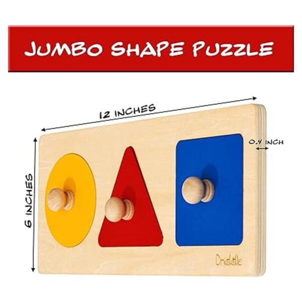 Rompecabezas magnético de madera Montessori 3 formas_4