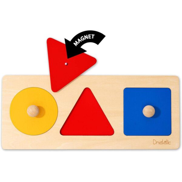 Rompecabezas magnético de madera Montessori 3 formas_1