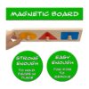 Rompecabezas magnético de madera Montessori 3 formas_3