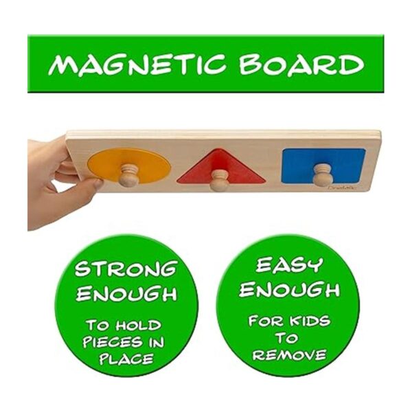 Rompecabezas magnético de madera Montessori 3 formas_3