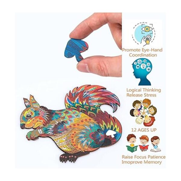 Rompecabezas de madera para adultos y niños Animal de_3