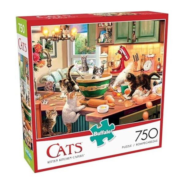 Rompecabezas de 750 partes con diseño de gatitos en la_3