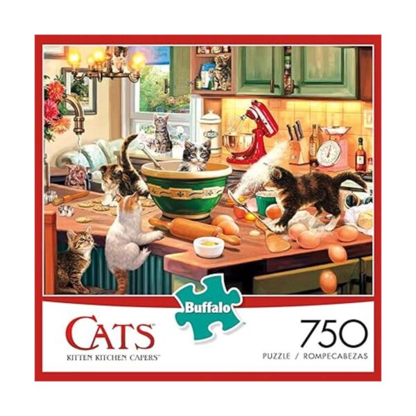Rompecabezas de 750 partes con diseño de gatitos en la_2