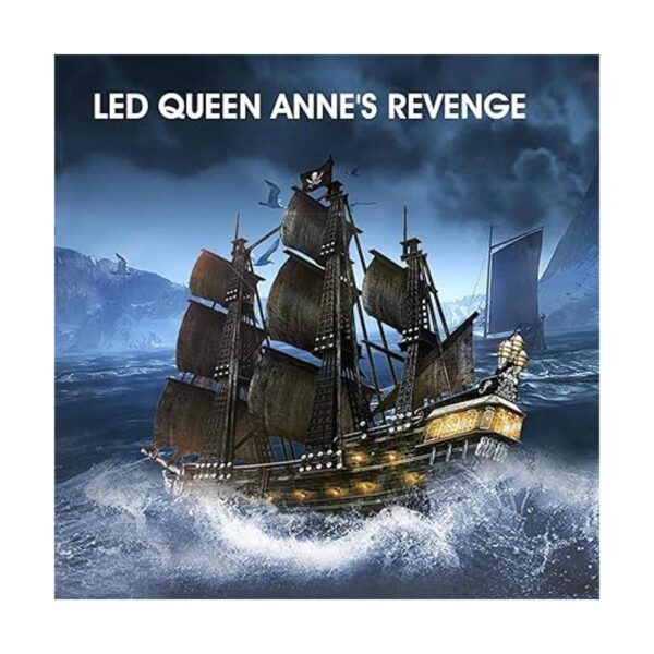 Rompecabezas 3D para adultos barco pirata LED Queen_2