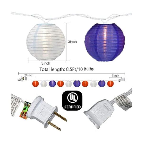 Romasaty Guirnalda de luces de linterna multicolor luces