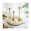 Romadedi Juego de 3 candelabros decorativos para velas